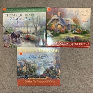 Lot of 3 Thomas Kinkade Calendars Special Collector's Edition 2006, 2009, 2011